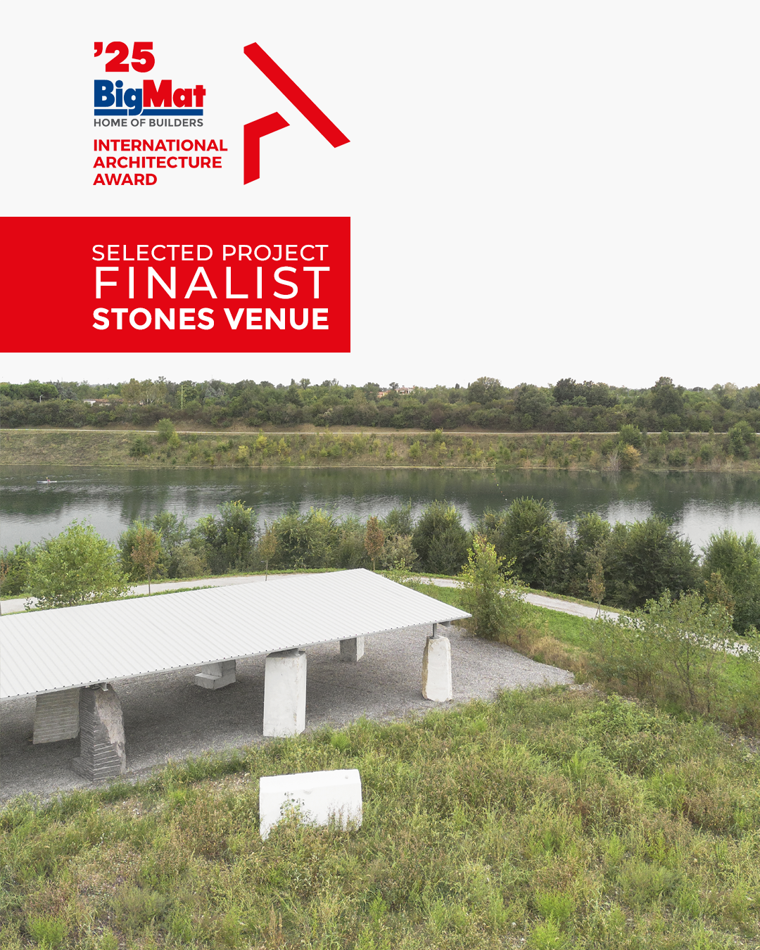 Stones Venue è tra i finalisti del BigMat International Architecture Award 2025
